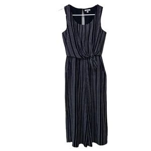 AUW Black and White Stripe Jumpsuit(Size Small)